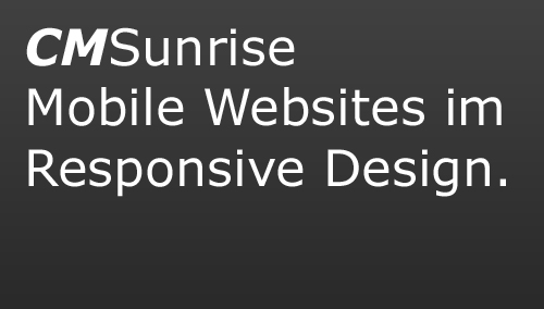 Mobile Websites im Responsive Design.